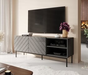 TV galdiņš Cama Meble Abeto, 150x42x60 cm, pelēkas цена и информация | Тумбы под телевизор | 220.lv