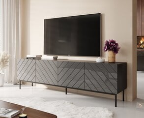 TV galdiņš Cama Meble Abeto, 200x42x60 cm, pelēkas cena un informācija | TV galdiņi | 220.lv