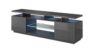 TV galdiņš Cama Meble EVA, 180x40x56 cm, pelēkas cena un informācija | TV galdiņi | 220.lv