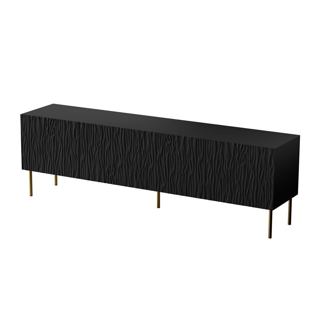 TV galdiņš Cama Meble Jungle, 190x40,5x59,5 cm, melns cena un informācija | TV galdiņi | 220.lv