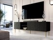TV galdiņš Cama Meble Jungle, 190x40,5x59,5 cm, melns cena un informācija | TV galdiņi | 220.lv