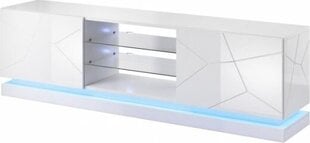 TV galdiņš Cama Meble RTV QIU, 200x42x57 cm, balts cena un informācija | TV galdiņi | 220.lv