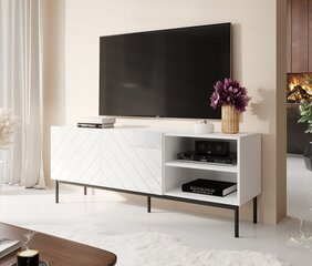 TV galdiņš Cama Meble Abeto, 150x42x60 cm, balts cena un informācija | TV galdiņi | 220.lv