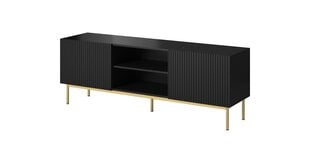 TV galdiņš Cama Meble Pafos, 150x40x60 cm, melna цена и информация | Тумбы под телевизор | 220.lv