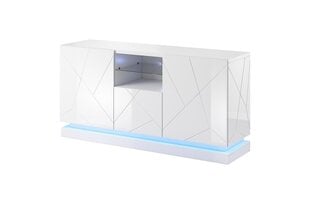 TV galdiņš Cama Meble QIU 2D1K, 150x41,5x75 cm, balts cena un informācija | Kumodes | 220.lv