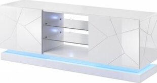 TV galdiņš Cama Meble RTV QIU, 160x42x57 cm, balts cena un informācija | TV galdiņi | 220.lv