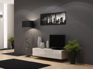 TV galdiņš Cama Meble Vigo, 30x140x40 cm, balts cena un informācija | TV galdiņi | 220.lv