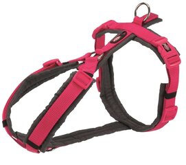 Нагрудная обвязка : Trixie Premium trekking harness, S: 36-44 см|15 мм, фуксия|графит цена и информация | Ошейники, подтяжки для собак | 220.lv