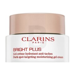 Mitrinošs gels tumšajiem plankumiem uz sejas Clarins Bright Plus, 30 ml cena un informācija | Sejas krēmi | 220.lv