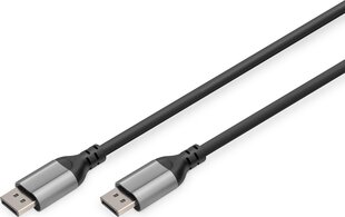 Digitus 8K DisplayPort Connection Cable DB-340105-020-S Black  DisplayPort to DisplayPort  2 m цена и информация | Кабели и провода | 220.lv