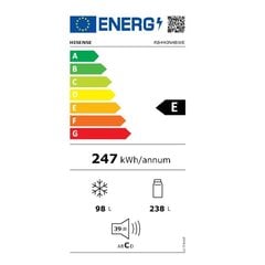 Kombinēts ledusskapis Hisense RB440N4BWE Balts (200 x 60 cm) cena un informācija | Ledusskapji | 220.lv