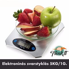 Elektroniskie virtuves svari, 5KG/1G cena un informācija | Ķermeņa svari, bagāžas svari | 220.lv