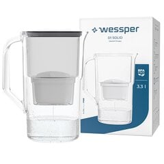 Wessper Aquamax Baxic 2,5 l ūdens filtra krūze + melns filtrs cena un informācija | Ūdens filtri | 220.lv