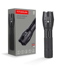 Lukturis LED 300Lm Titanum, uzlādējams, baterija Li-ion 18650 1200mAh, maināms uz 3xAAA цена и информация | Фонарики | 220.lv