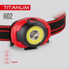 Galvas lukturis LED 100Lm Titanum, ar baterijām 3xAAA cena un informācija | Lukturi | 220.lv