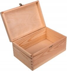 Koka kastīte dekupāžai 30x20 cm. cena un informācija | Veļas grozi un mantu uzglabāšanas kastes | 220.lv