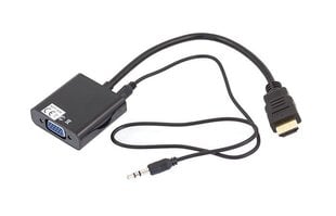 Kabeļa pāreja HDMI - VGA + AUDIO цена и информация | Адаптеры и USB разветвители | 220.lv