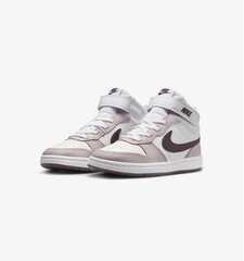 Nike Apavi Bērniem Court Borough Mid 2 White Violet CD7783 118 CD7783 118/2.5 cena un informācija | Sporta apavi vīriešiem | 220.lv