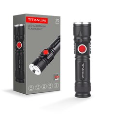 Lukturis LED 230Lm Titanum, uzlādējams, iebūvēta baterija Li-ion 18650 1200mAh цена и информация | Фонарики | 220.lv