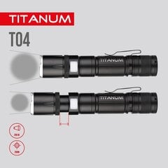 Lukturis LED 300Lm Titanum, uzlādējams, baterija Li-ion 18650 1200mAh cena un informācija | Lukturi | 220.lv