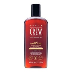 American Crew 3-in-1 Шампунь, кондиционер и гель для душа с имбирем и чаем, 450 мл. цена и информация | Масла, гели для душа | 220.lv