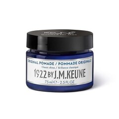 Matu pomāde spēcīgai fiksācija Keune 1922 Original Pomade, 75 ml cena un informācija | Matu veidošanas līdzekļi | 220.lv