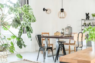 LightHome sienas lampa kokmateriāli cena un informācija | Sienas lampas | 220.lv