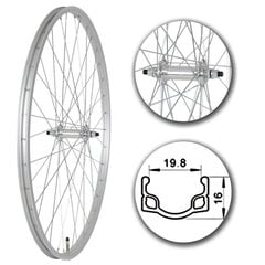 Velosipēda priekšējais ritenis 28" cena un informācija | Citas velosipēdu rezerves daļas | 220.lv