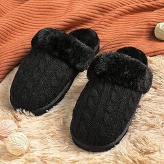 Женские тапочки DREAM PAIRS Cosy - черный, размер 39,5/40 EU цена и информация | Шлепанцы, тапочки для женщин | 220.lv