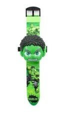 Bērnu pulkstenis ar projektoru Marvel Hulk Milando B10 cena un informācija | Bērnu aksesuāri | 220.lv