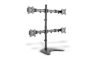 Digitus Monitor Stand 4xLCD 27'' max. load 8kg adjustable and rotated 360 cena un informācija | Monitora turētāji | 220.lv