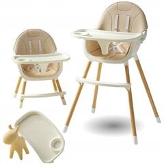 Barošanas krēsls Kidooplay 2in1, beige cena un informācija | Barošanas krēsli | 220.lv