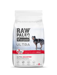 Raw Paleo Vet Expert Ultra Beef Medium&Larгe Adult, 2кг цена и информация | Сухой корм для собак | 220.lv