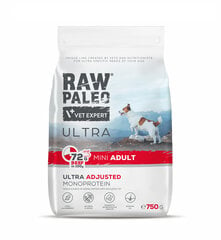 Raw Paleo Vet Expert Ultra Beef Mini Adult, 750г цена и информация | Сухой корм для собак | 220.lv