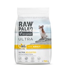 Raw Paleo Vet Expert Ultra Turkey Mini Adult, 750г цена и информация | Сухой корм для собак | 220.lv