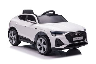 Vienvietīgs bērnu elektromobilis Audi E-Tron QLS-6688, balts cena un informācija | Bērnu elektroauto | 220.lv