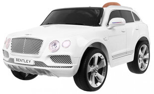 Vienvietīga elektriskā automašīna bērniem Bentley Bentayga, balta cena un informācija | Bērnu elektroauto | 220.lv