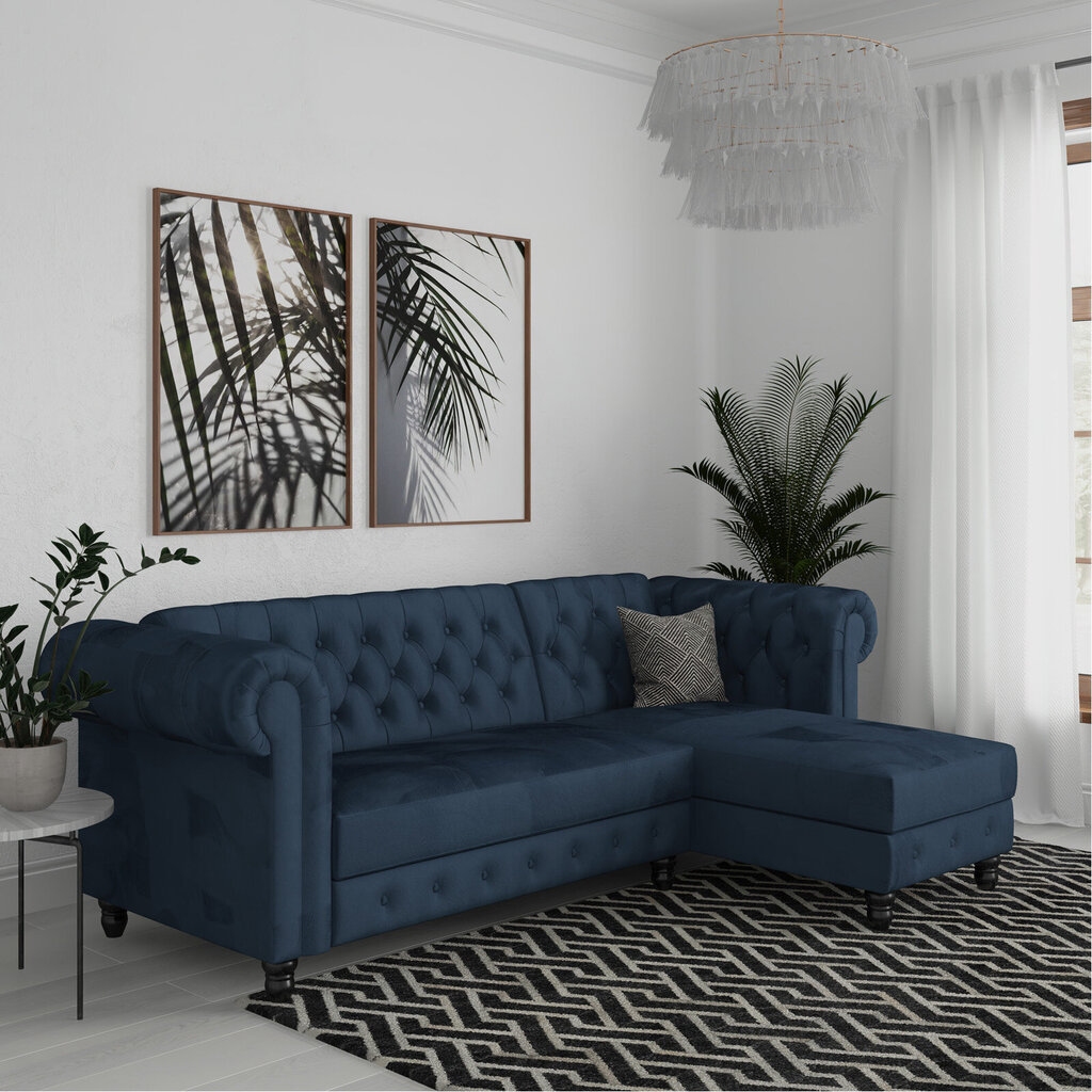 Dīvāngulta Dorel Home Felix, zila cena un informācija | Dīvāni | 220.lv