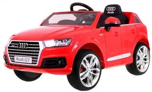 Vienvietīgs bērnu elektromobilis Audi Q7, sarkans cena un informācija | Bērnu elektroauto | 220.lv
