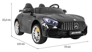 Divvietīgs bērnu elektromobilis Mercedes-Benz GTR, melns cena un informācija | Bērnu elektroauto | 220.lv