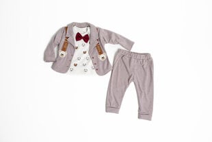Комплект для новорожденных мальчиков mini Pakel,  коричневый цвет цена и информация | Комплекты одежды для новорожденных | 220.lv
