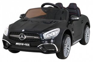 Divvietīgs bērnu elektromobilis Mercedes Benz AMG SL65, melns cena un informācija | Bērnu elektroauto | 220.lv