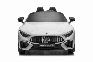 Divvietīgs bērnu elektromobilis Mercedes Benz AMG SL63, balts cena un informācija | Bērnu elektroauto | 220.lv