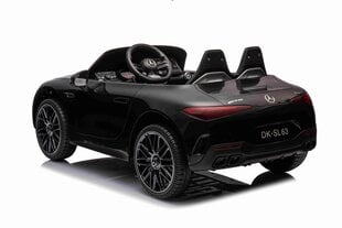 Divvietīgs bērnu elektromobilis Mercedes Benz AMG SL63, melns cena un informācija | Bērnu elektroauto | 220.lv