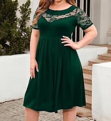 Kleita sievietēm Gener Plus Size, zaļa cena un informācija | Kleitas | 220.lv