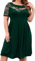 Kleita sievietēm Gener Plus Size, zaļa cena un informācija | Kleitas | 220.lv