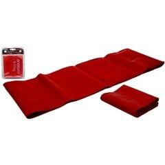 TRENIŅA LENTA IZTURĪBAS GUMIJA VINGRINĀJUMIEM 200x15CM 0.30MM 9-11KG RED cena un informācija | Spēka trenažieri | 220.lv