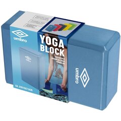 BLOKU VINGRINĀJUMU KUBĀKS JOGA PILATES FITNESS UMBRO BLUE cena un informācija | Spēka trenažieri | 220.lv