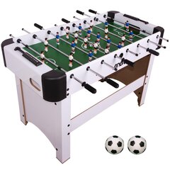 FUTBOLA GALDS 121x61x79CM BALTS cena un informācija | Atspiešanās rokturi | 220.lv