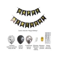 Dzimšanas dienas balonu komplekts, 25 gab цена и информация | Шарики | 220.lv